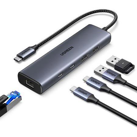 Ugreen 5-in-1 USB-C/A 3.2 Hub mit Ethernet für 16,14€ (statt 20€)