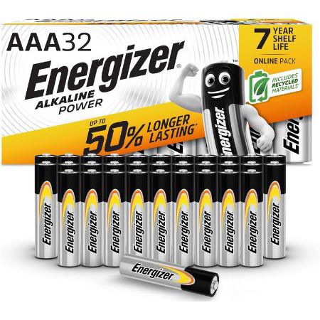 🔋 32er Pack Energizer AAA Alkaline Power Batterien für 11€ (statt 20€)