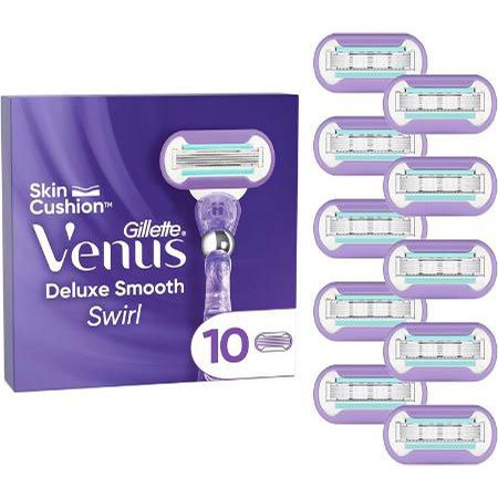 10er Pack Gillette Venus Deluxe Smooth Swirl Rasierklingen für 29,39€ (statt 35€)