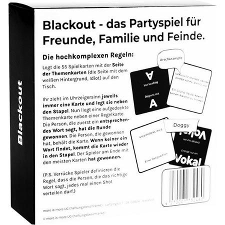 More is More Blackout Partyspiel für 10,39€ (statt 17€)