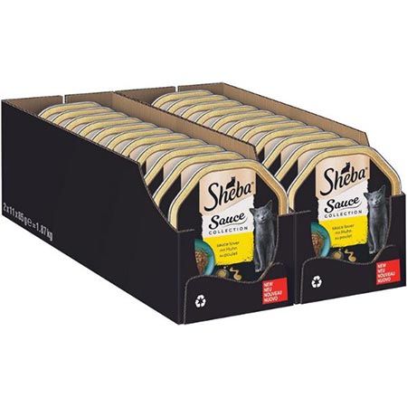 🐓💨 🐈 22er Pack Sheba Sauce Collection Katzen Nassfutter Huhn ab 10,69€ (statt 14€)