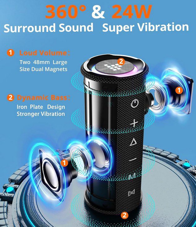 Tronsmart Mirtune C2 BT 5.3 Lautsprecher für 25,19€ (statt 40€)