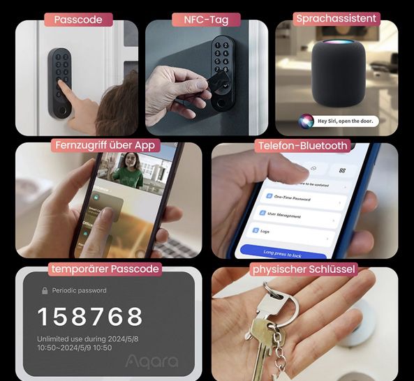 🔐 Aqara Smartes Türschloss U200 Kit mit Keypad für 189€ (statt 224€)