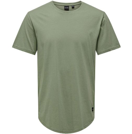 ONLY & SONS Male T Shirt Lang für 6,25€ (statt 13€) bis L