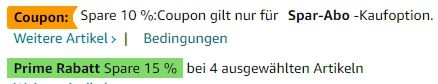 by Amazon Müller Thurgau Weißwein 0,75L für 2,75€ oder 4 Flaschen für 8,90€ (statt 12€)