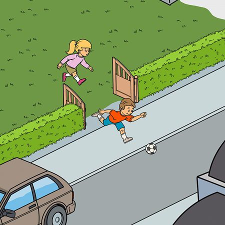 Broschüre Sicher mit Kindern durch den Straßenverkehr gratis