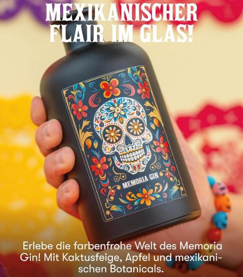 La Fiesta Spirits Memoria Gin, 0,5L, 40% für 22,72€ (statt 30€)