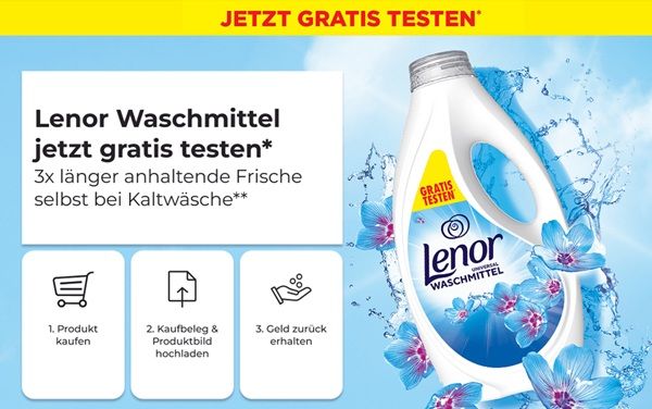 👕🧺 Lenor Waschmittel gratis ausprobieren