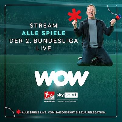 📺 ⚽️ 1 Jahr WOW Live-Sport + 1 Jahr waipu.tv Perfect Plus für 34,99€ mtl. (statt 50€ mtl.)