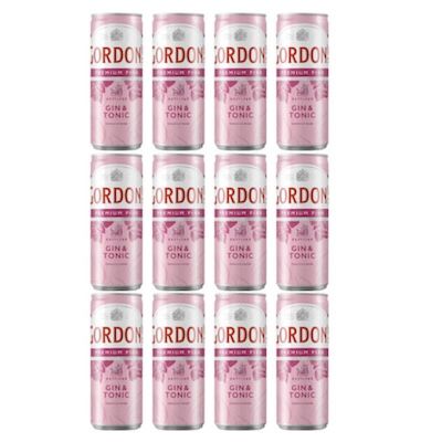 🍹12x Gordon’s Pink Distilled Gin & Tonic Water Mixgetränk für 20,99€ (statt 32€)