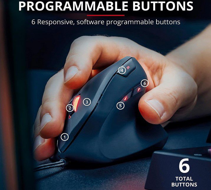 Trust GXT 144 Rexx vertikale Gamingmaus für 27,99€ (statt 34€)