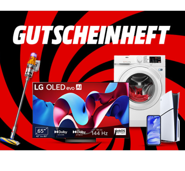 🤩 Media Markt Gutscheinheft 2025 – z.B. DELONGHI ECAM Kaffeevollautomat für 233€ (statt 335€)