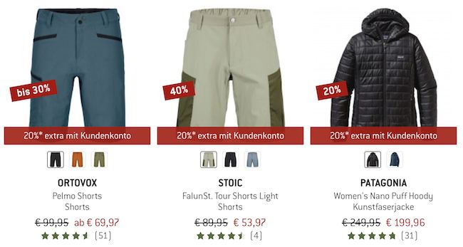 👕🥾 Bergfreunde Summer Sale bis 50% Rabatt + 20% Extra   z.B. On Cloud 6 für 127,95€ (statt 144€)