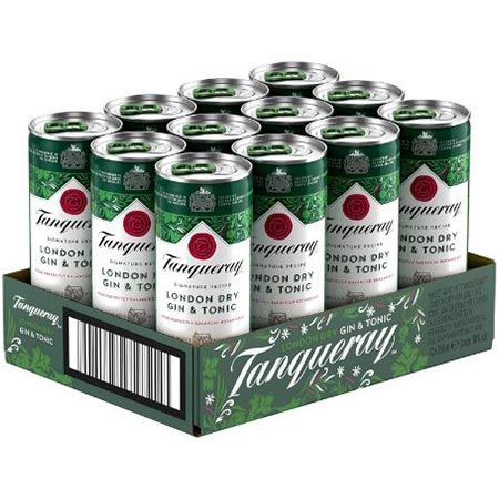 🍸 12er Pack Tanqueray London Dry Gin & Tonic Mix je 250ml für 17,69€ 💥 (statt 32€)