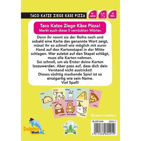 Blue Orange, Taco Katze Ziege Käse Pizza, Kartenspiel für 13€ (statt 16€)