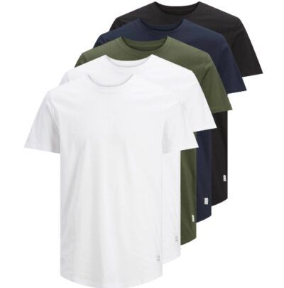 Jack & Jones T-Shirt 5er Pack für 31€ (statt 39€)