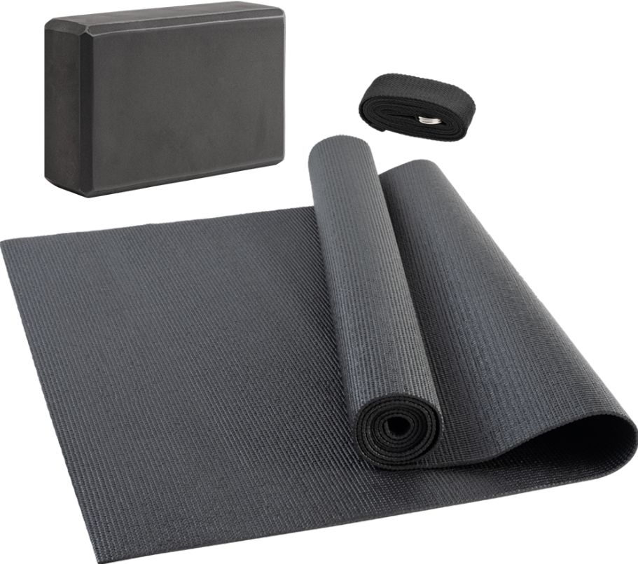 JELEX Niyama Yoga Set 3 tlg. Yogagurt, Matte und Block für 13,83€ (statt 23€)
