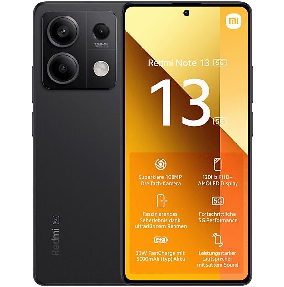 🤯 Xiaomi Redmi Note 13 5G für 29€ + 7GB o2 Allnet Flat für 4,99€ mtl