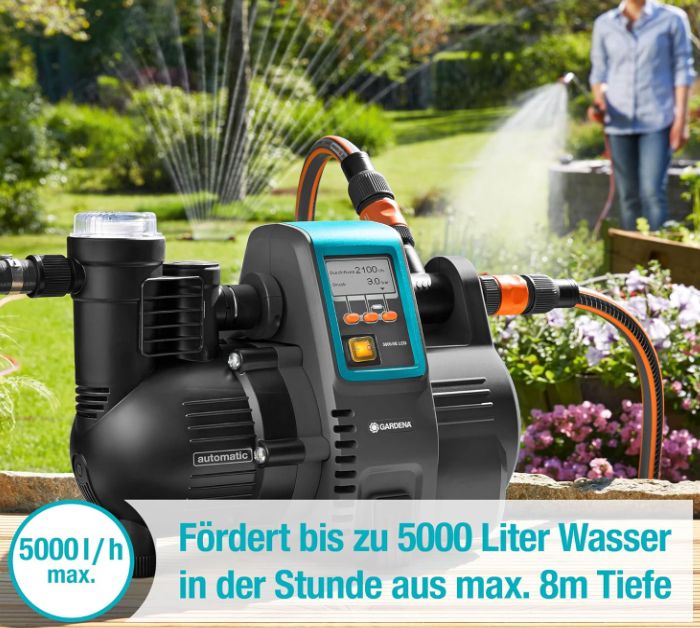 💧 Gardena Comfort Hauswasserpumpe 5000/5E mit Display für 264,99€ (statt 282€)