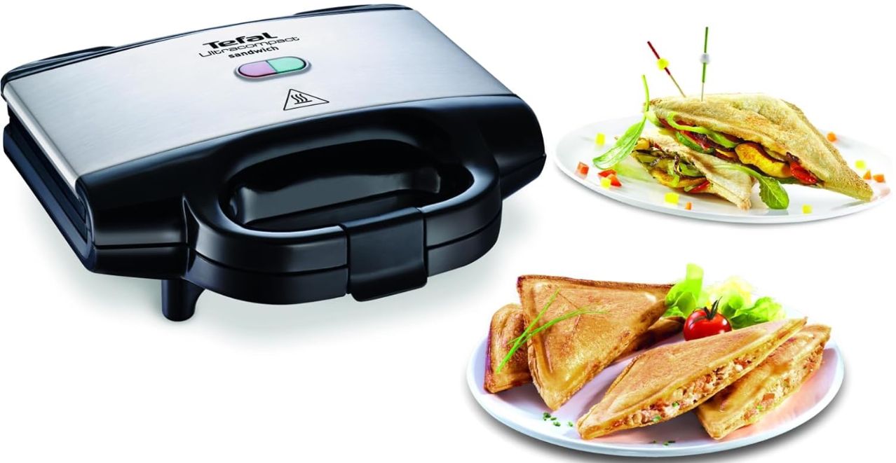 🥪 Tefal Ultra Compact SM1552 Sandwichmaker für 22,99€ (statt 30€)