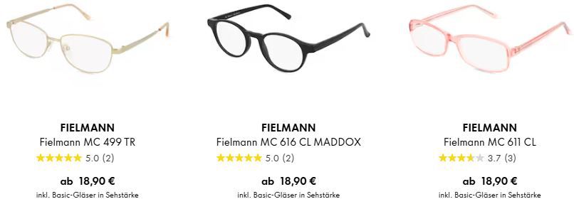 ☀️ fielmann: Günstige Sonnenbrillen mit Stärke   z.B. Fielmann BD 352 Eigenmarke für 19,90€