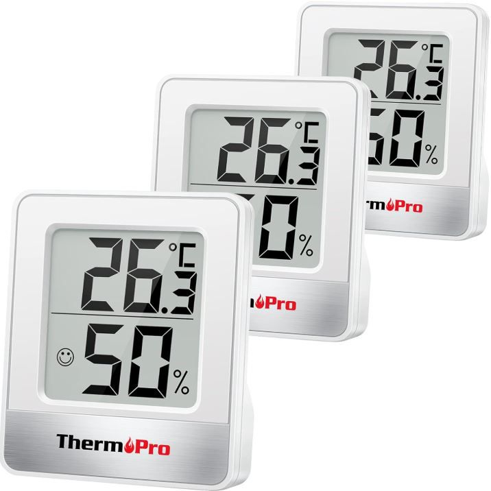 3 x ThermoPro TP49 3 Hygrometer & Innenthermometer für 14,99€ (statt 21€)