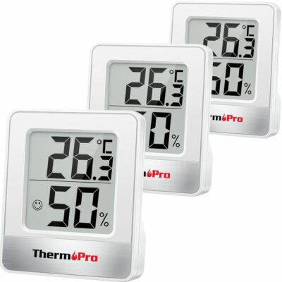 3 x ThermoPro TP49-3 Hygrometer & Innenthermometer für 14,99€ (statt 21€)