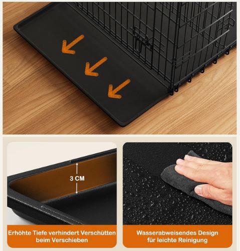 Yaheetech XXL Hundebox mit Trennwand, 122x73x80cm für 59,18€ (statt 74€)