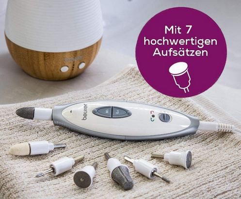 Beurer MP 41 Maniküre / Pediküreset mit 7 Aufsätzen für 27,99€ (statt 35€)
