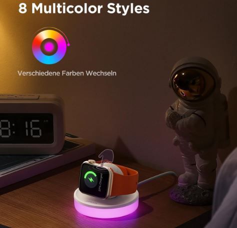 Joyroom Kabellose Ladestation für Apple Watch mit RGB für 11,67€ (statt 25€)