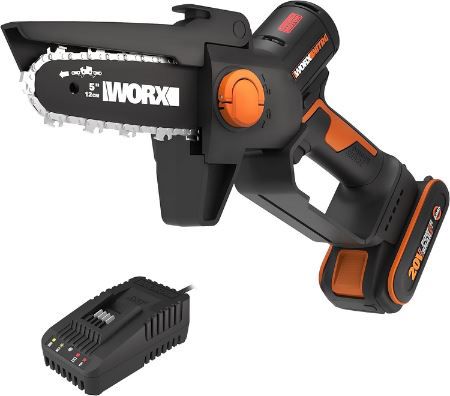 🪚 Worx WG325E Nitro Profi Mini Akku Kettensäge, 12cm für 109,65€ (statt 126€)