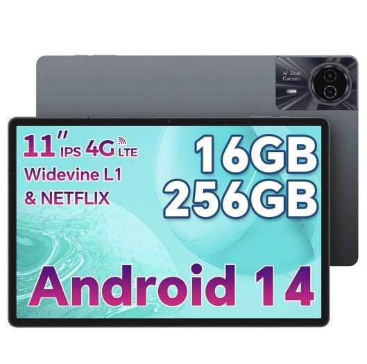 ODEA S11 Tablet mit 6/256GB & 11 Zoll IPS Display für 77€ (statt 120€)