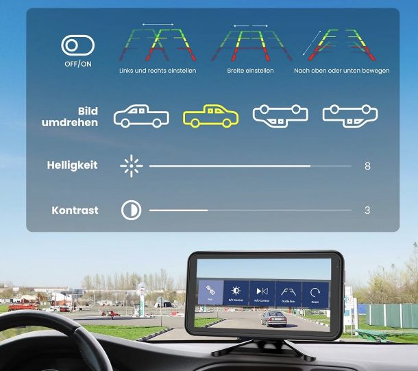 Foxpark kabellose 1080p Rückfahrkamera mit 4,8 Zoll Display für 90,89€ (statt 130€)