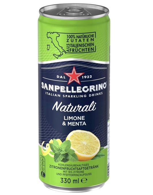 🍋 24x San Pellegrino Naturali Zitrone Minze ab 22,32€ (statt 28€)   0,93€ pro Dose