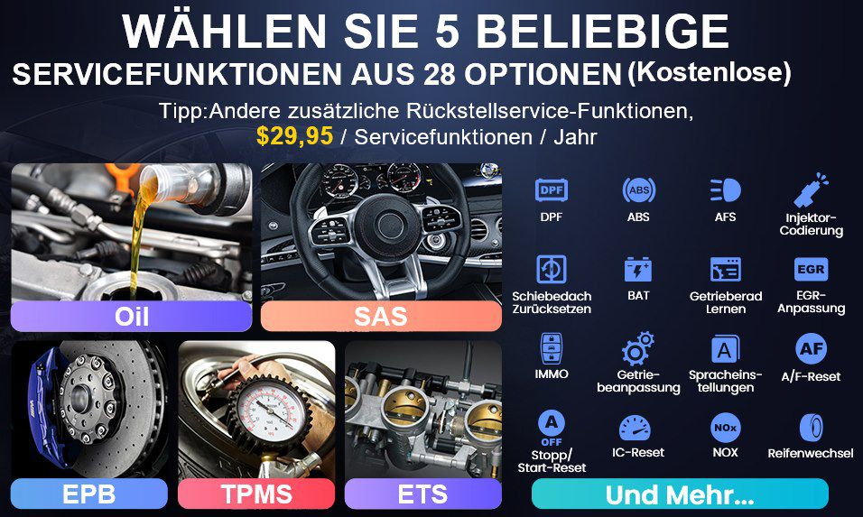 ThinkScan Plus S7 OBD2 Gerät mit 7 System / 5 Servicefunktionen für 83,99€ (statt 108€)