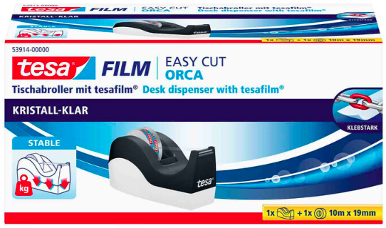 tesa Tischabroller Orca inkl. Klebefilm für 8,22€ (statt 10€)
