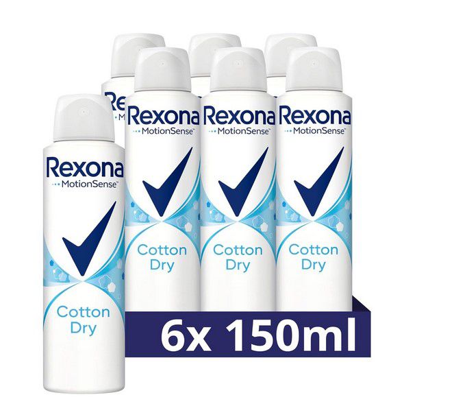 6x Rexona MotionSense Deo Spray Cotton Dry für 7,29€ (statt 14€)