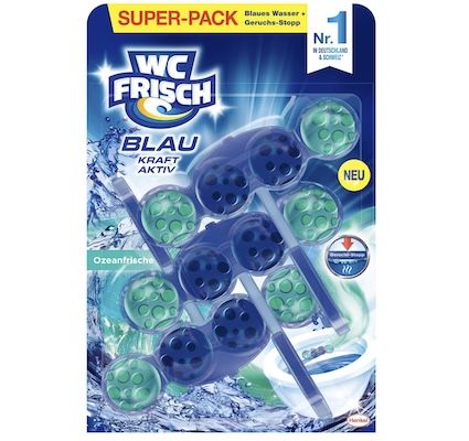 🚽 4x 3er WC Frisch Kraft Aktiv Duftspüler Ozeanfrische ab 11,18€ (statt 16€)