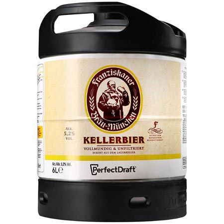 🍺 6 Liter Franziskaner Kellerbier Fass, Perfect Draft für 14,99€ (statt 19€)