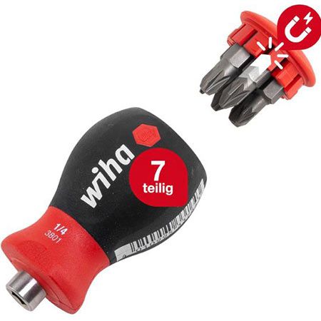 Wiha Stubby Schraubendreher mit Bit Magazin für 9,70€ (statt 13€)