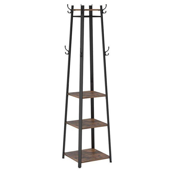 VASAGLE Garderobenständer mit 8 Haken & 4 Ablagen für 31,99€ (statt 38€)