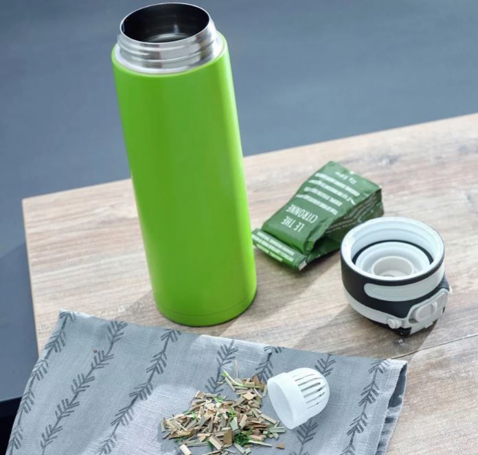 🔥 Leifheit Flip Thermobecher mit Filter in Kiwi Grün, 600ml für 10,94€ (statt 20€)