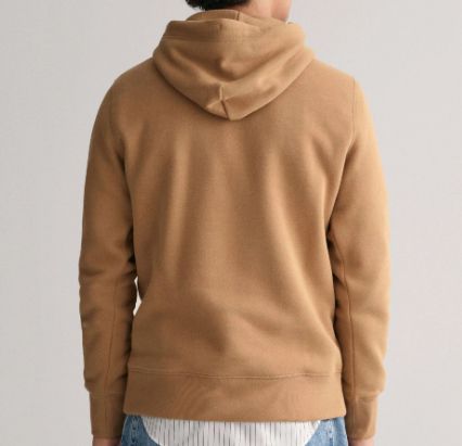😎 GANT Herren Reg Shield Hoodie Kapuzenpullover in Khaki für 59,95€ (statt 79€)   bis 3XL