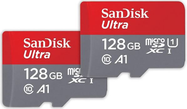 💾 2er Pack SanDisk Ultra microSDXC UHS I Speicherkarte, 128GB für 19,99€ (statt 30€)