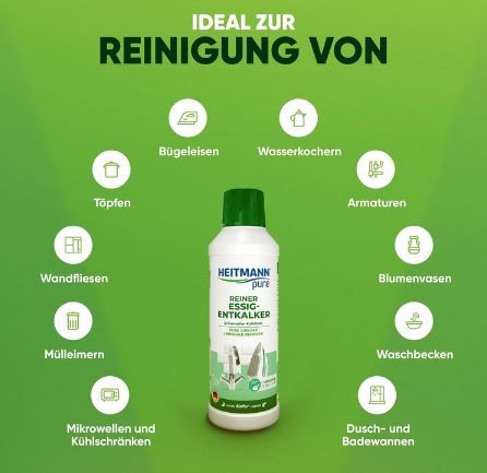 Heitmann pure Reiner Essig Entkalker, 500ml ab 1,90€ (statt 2,49€)