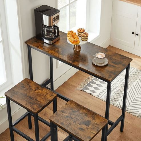 Vasagle Industrie Design Bartisch Set für 58,99€ (statt 85€)