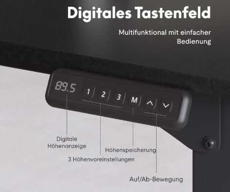 Flexispot E1Q Höhenverstellbarer Schreibtisch für 169,99€ (statt 320€)