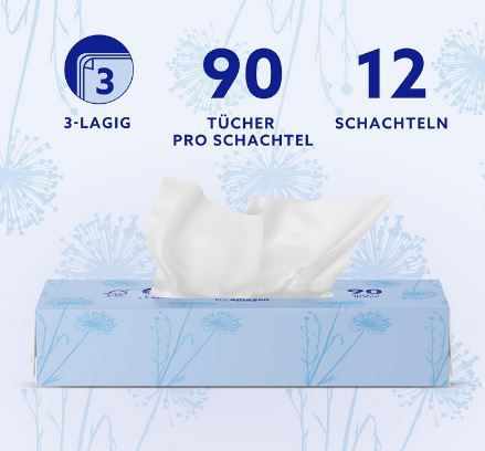 1.080 Stk. by Amazon 3 lagige Kosmetiktücher ab 9,49€ (statt 16€)
