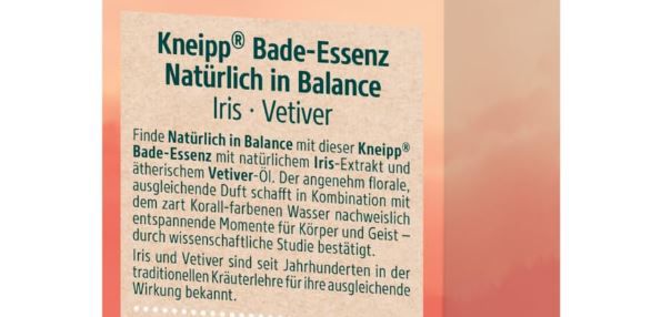 Kneipp Bade Essenz Natürlich in Balance, 100ml ab 2,85€ (statt 4€)