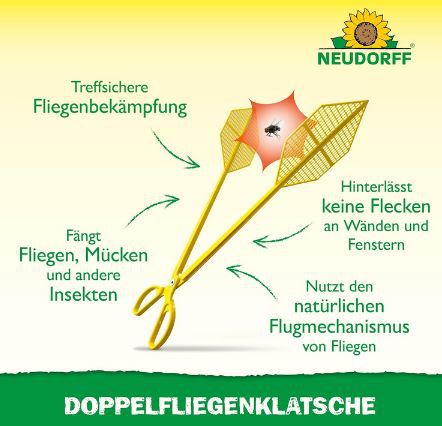 🪰 Neudorff Doppelfliegenklatsche für 8,33€ (statt 10€)